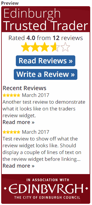 Trusted Trader review widget large