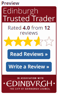 Trusted Trader review widget small but no reviews