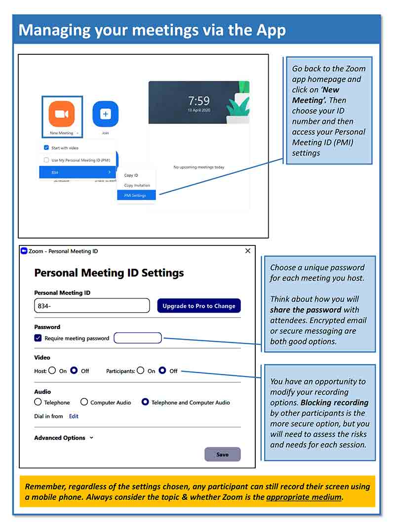 NPCC Advice on securing Zoom